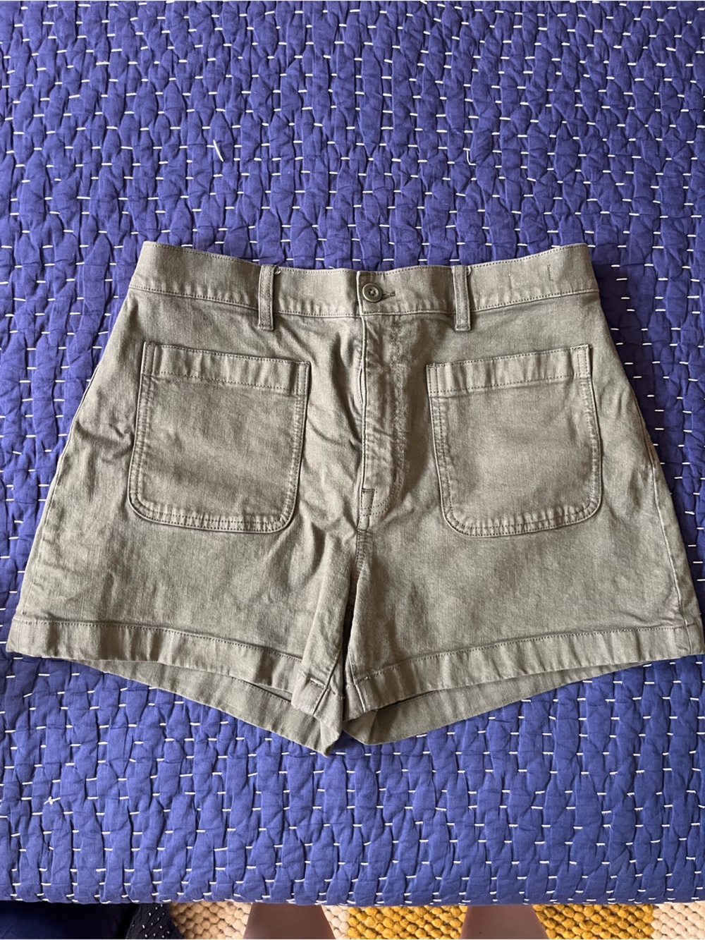 Madewell Olive Green the high-rise sailor short